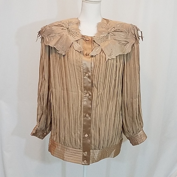 Stanley Nelson Tops - Stanley Nelson Silk Blouse L
